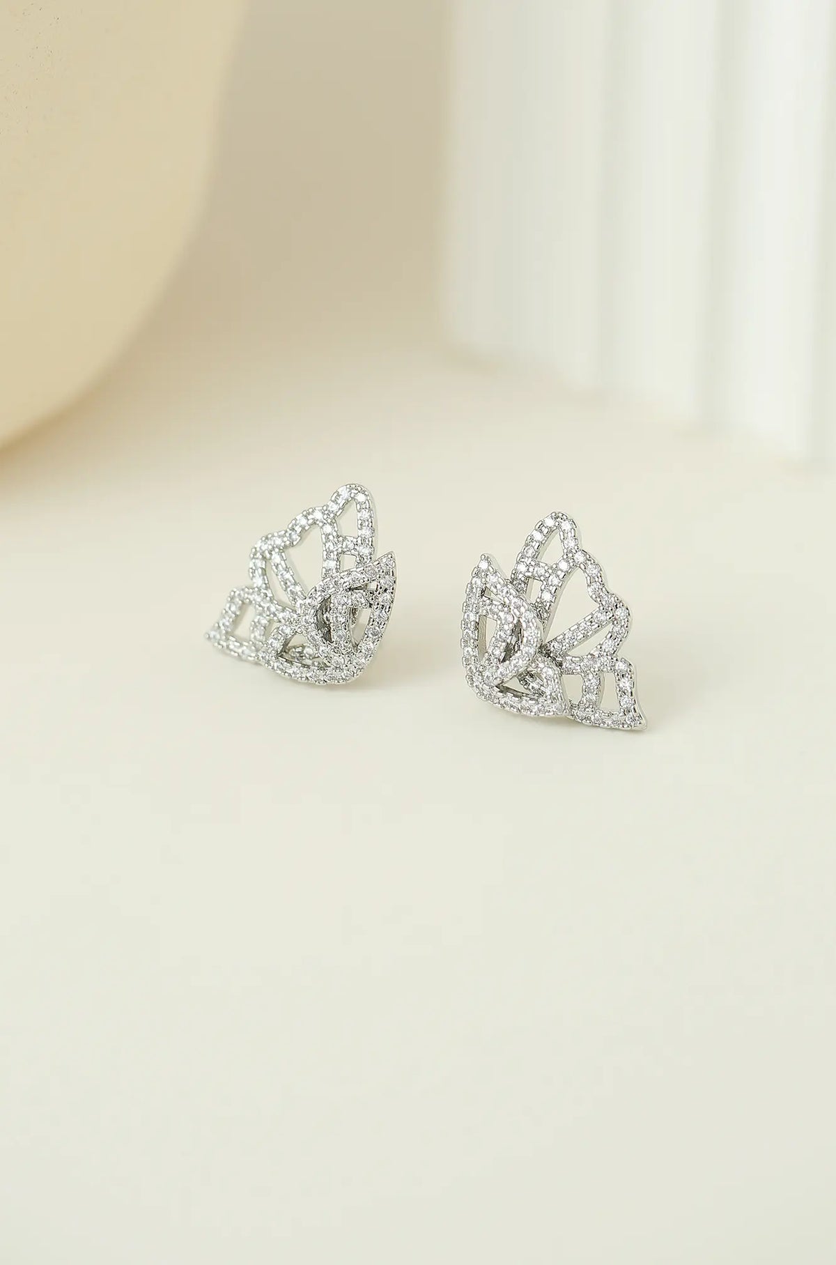 Sparkling Butterfly Studs - Wimsico - Flyclothing LLC