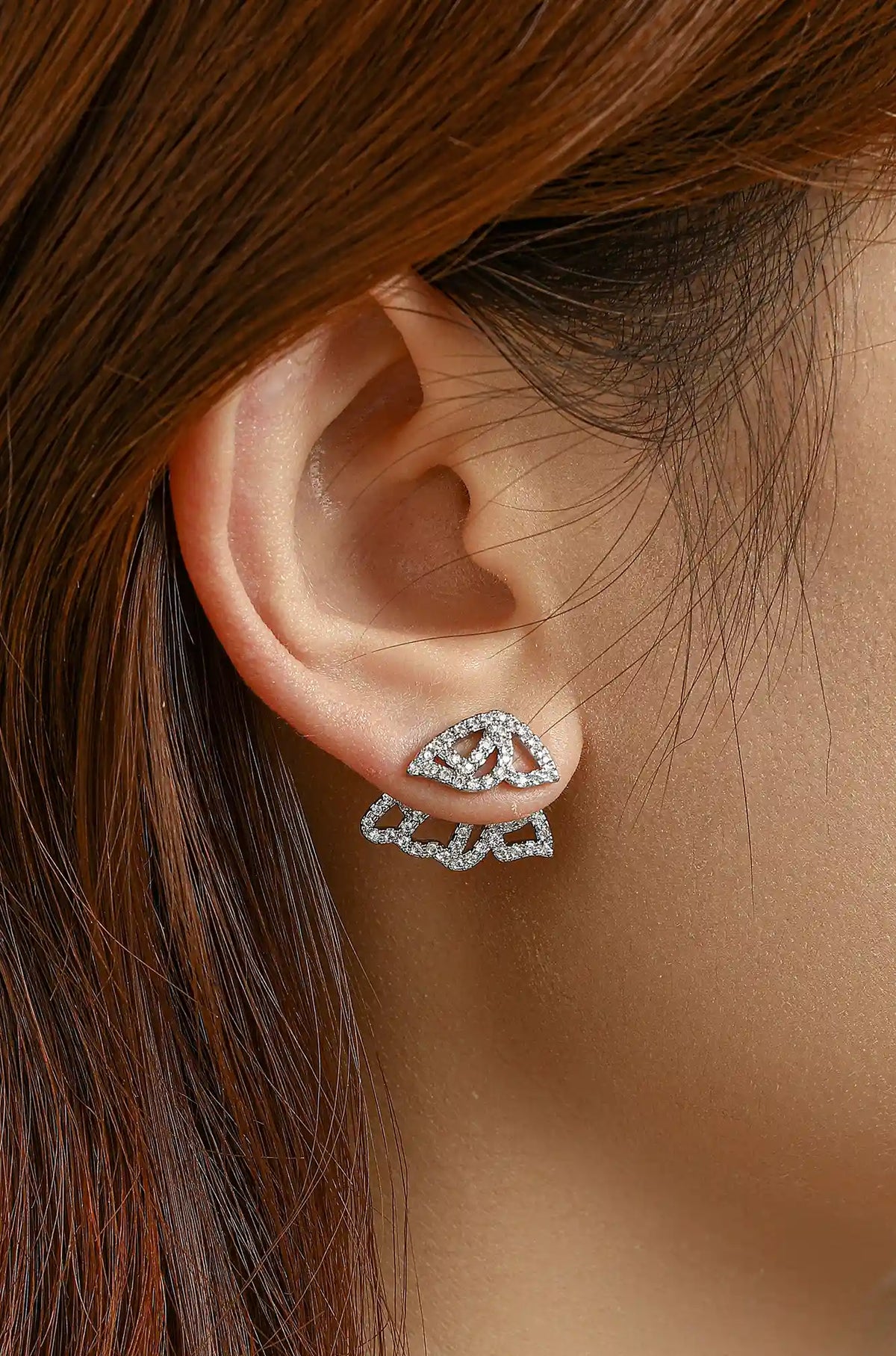 Sparkling Butterfly Studs - Wimsico - Flyclothing LLC