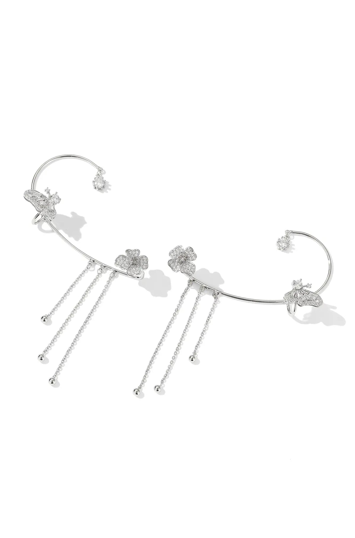 Clover Butterfly Ear Cuffs - Wimsico - Flyclothing LLC