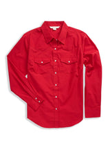 Women's Ely Walker Long Sleeve Solid Red Western Snap Shirt - Ely Cattleman - Flyclothing LLC