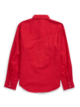 Women's Ely Walker Long Sleeve Solid Red Western Snap Shirt - Ely Cattleman - Flyclothing LLC