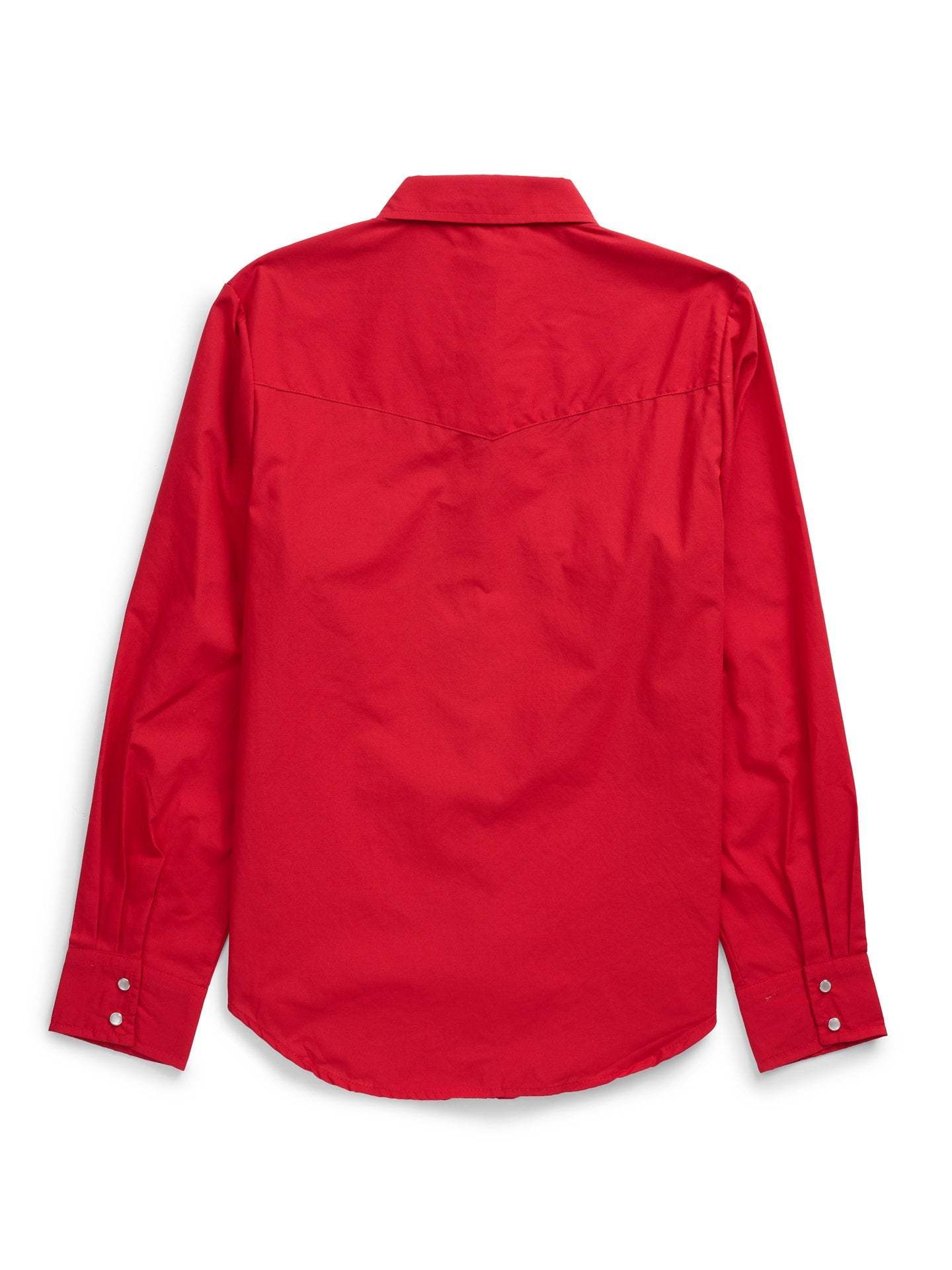 Women's Ely Walker Long Sleeve Solid Red Western Snap Shirt - Ely Cattleman - Flyclothing LLC