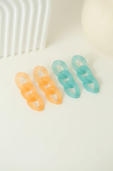 Candy Colored Hoop Earrings - Wimsico - Flyclothing LLC