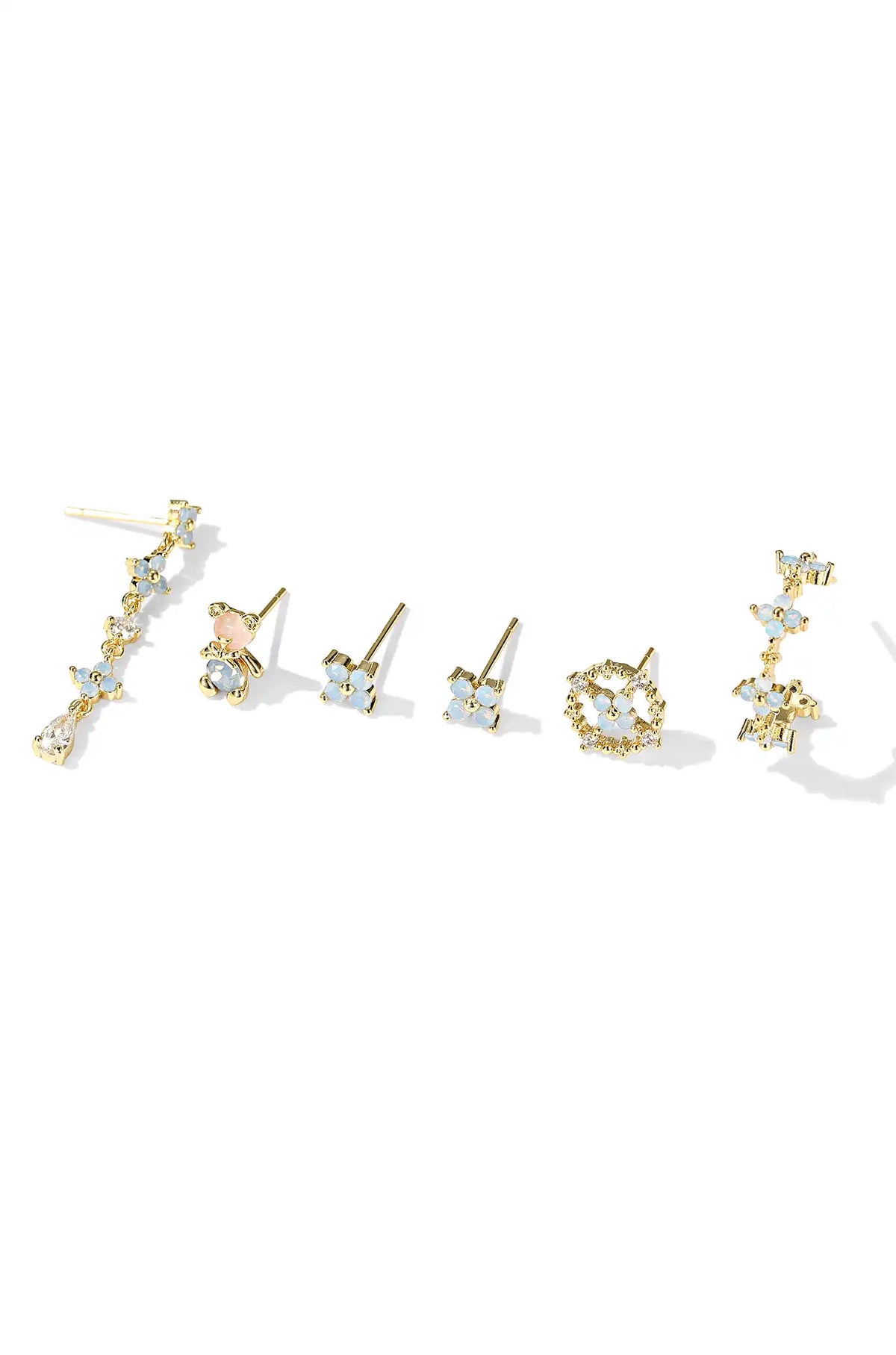 18K Gold Stud Earrings - Wimsico - Flyclothing LLC