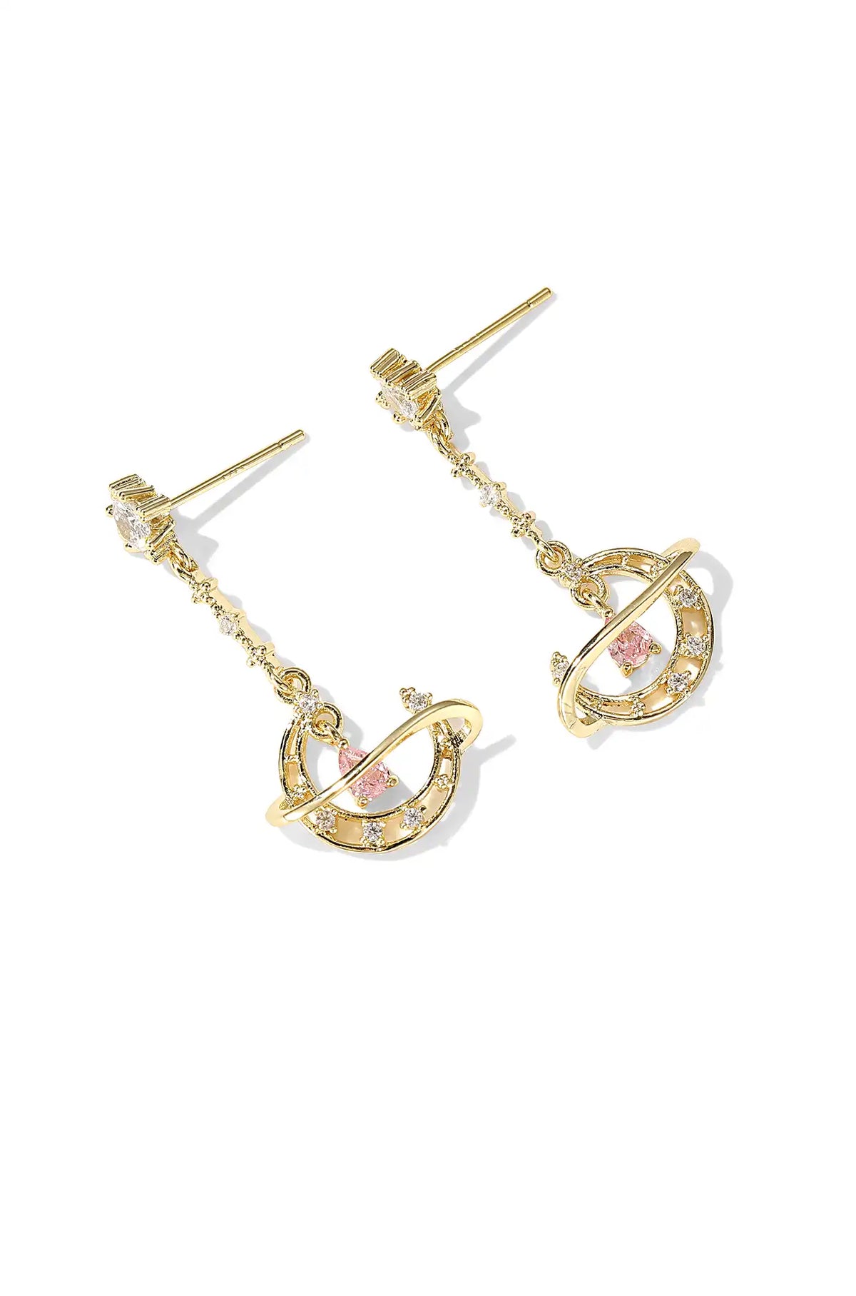 Moon Dangle Drop Earrings - Wimsico - Flyclothing LLC