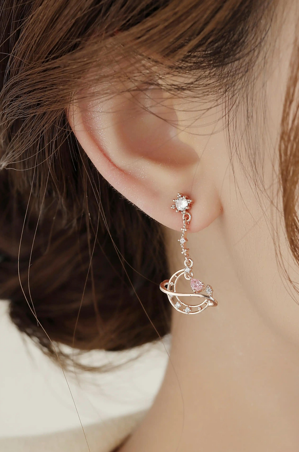 Moon Dangle Drop Earrings - Wimsico - Flyclothing LLC