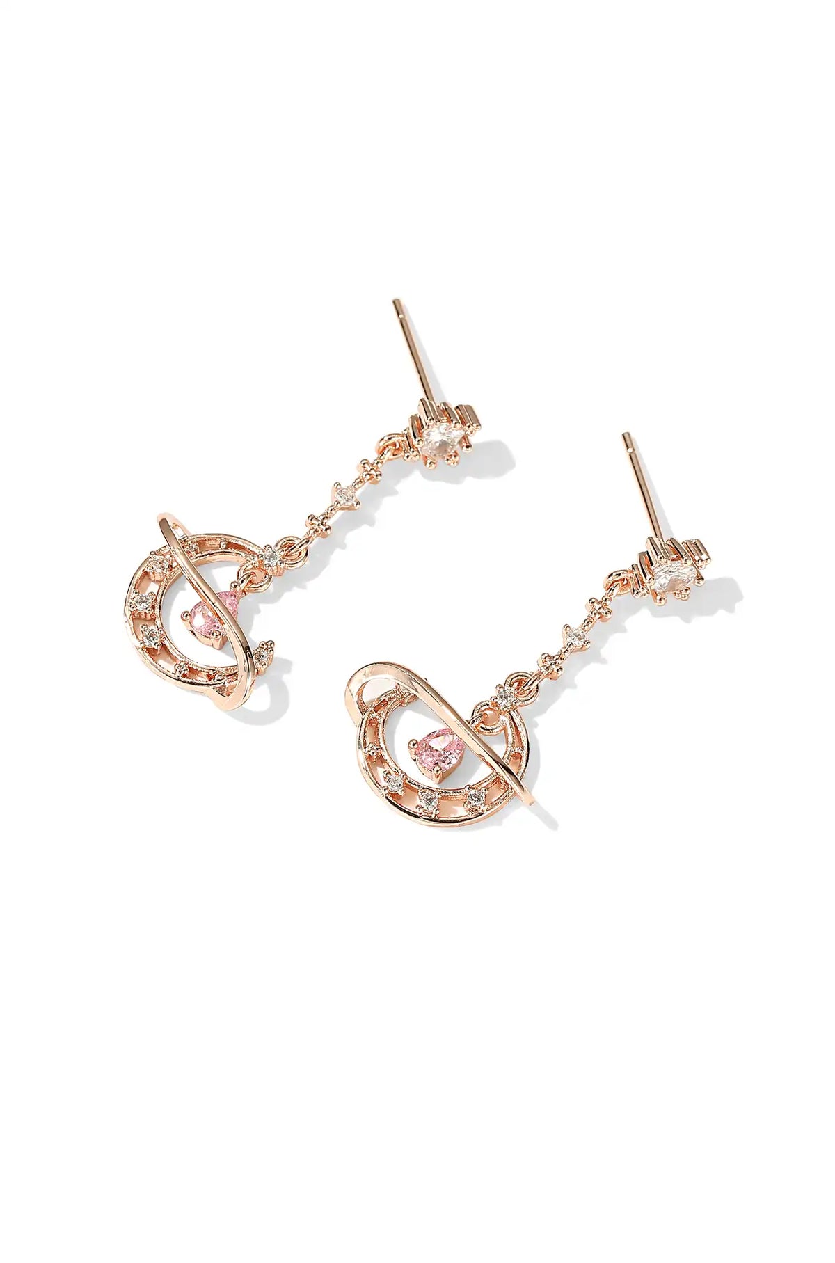 Moon Dangle Drop Earrings - Wimsico - Flyclothing LLC