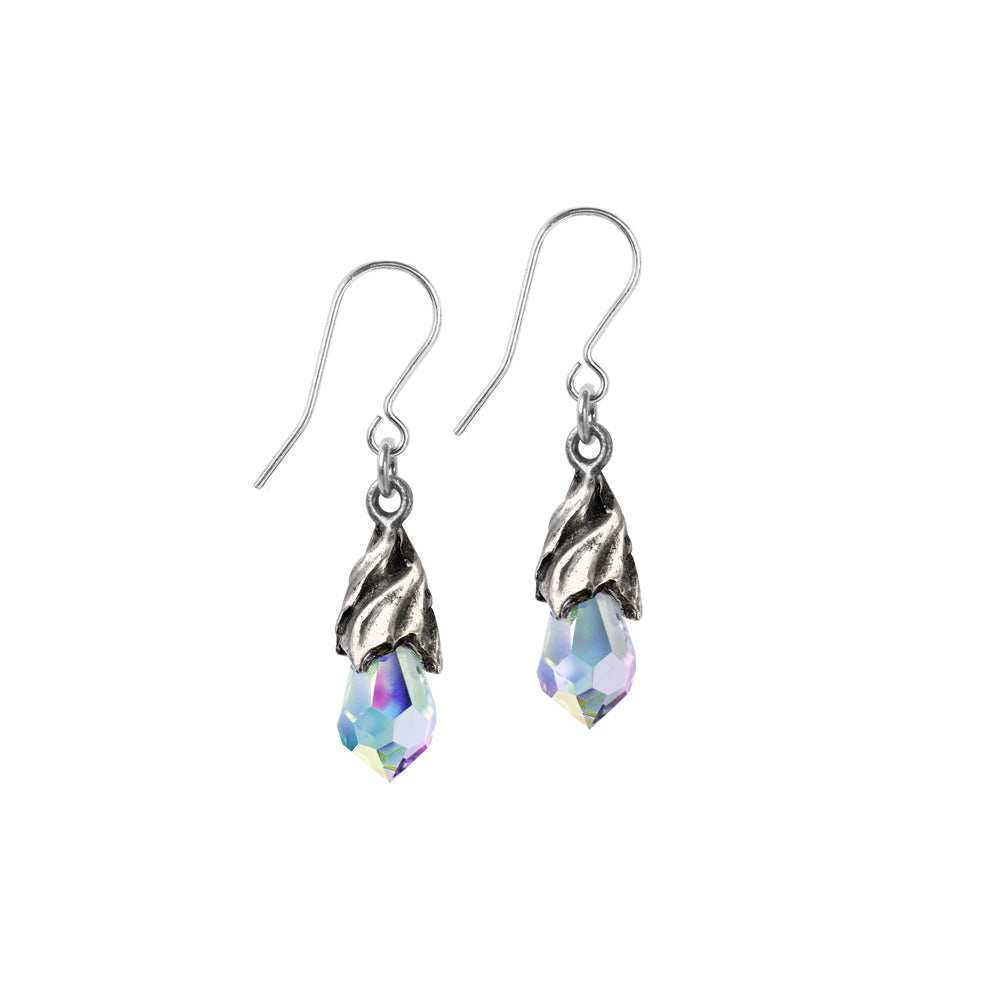 Alchemy Gothic Empyrean Tear Earrings (Crystal) - Alchemy Gothic - Flyclothing LLC