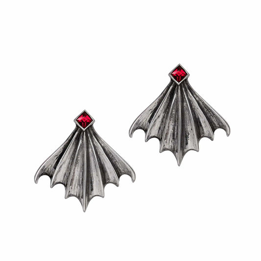 Alchemy Nighttime Earrings Studs Pair - Alchemy Gothic - Flyclothing LLC