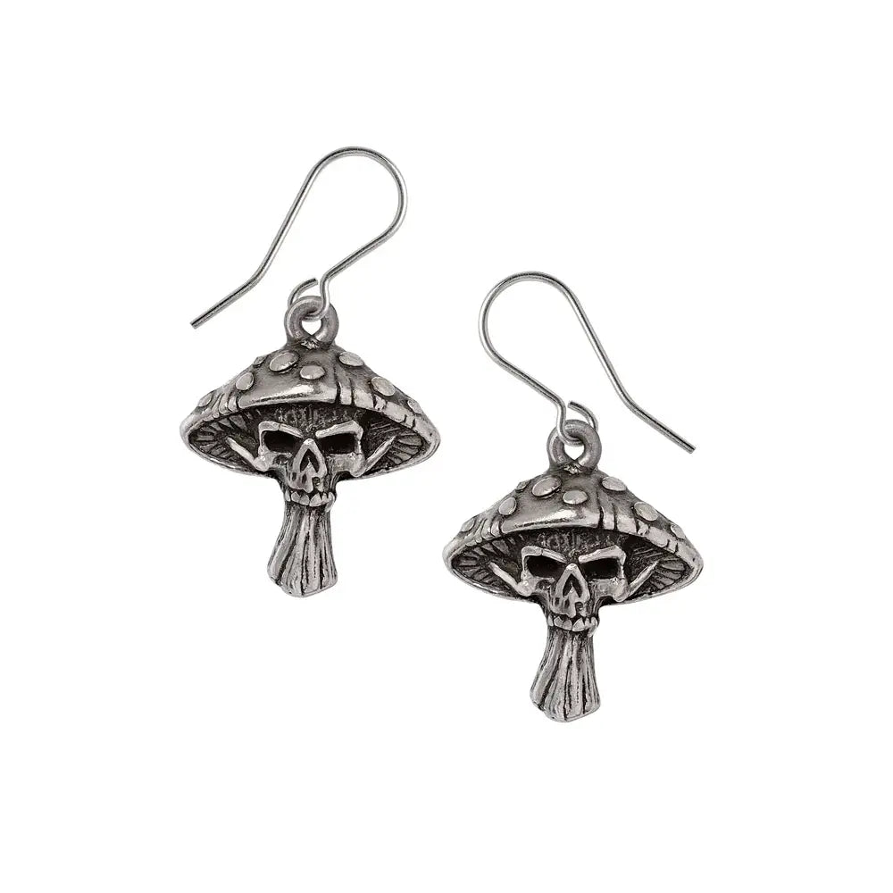 Alchemy Gothic Death Cap Mushroom Earring Droppers - Alchemy Gothic - Flyclothing LLC