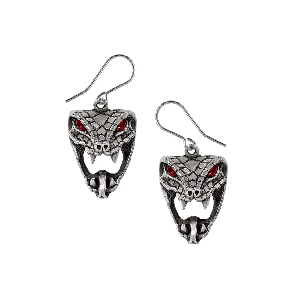 Alchemy Gothic Snake Bite (Naeddre) Earrings - Alchemy Gothic - Flyclothing LLC