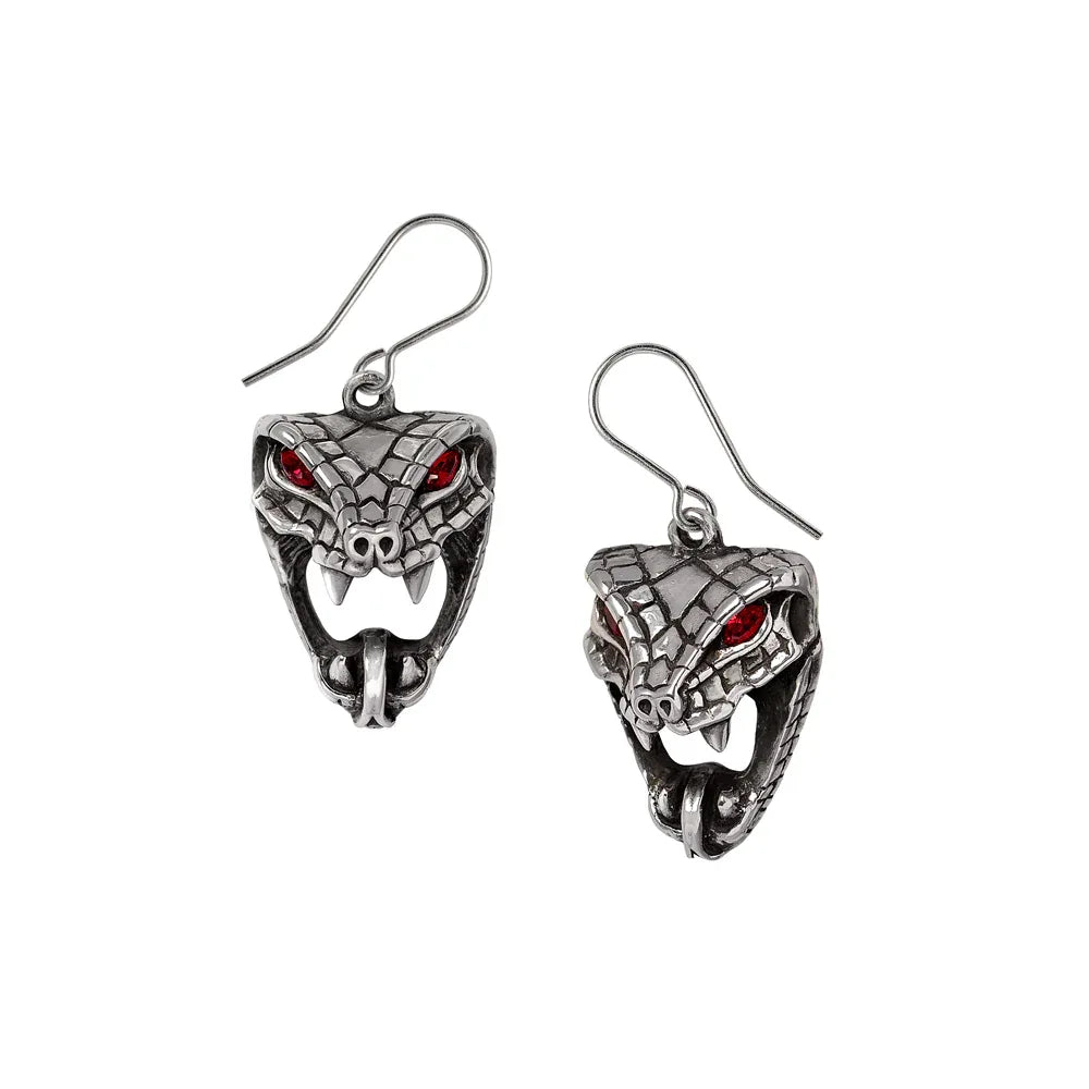 Alchemy Gothic Snake Bite (Naeddre) Earrings - Alchemy Gothic - Flyclothing LLC