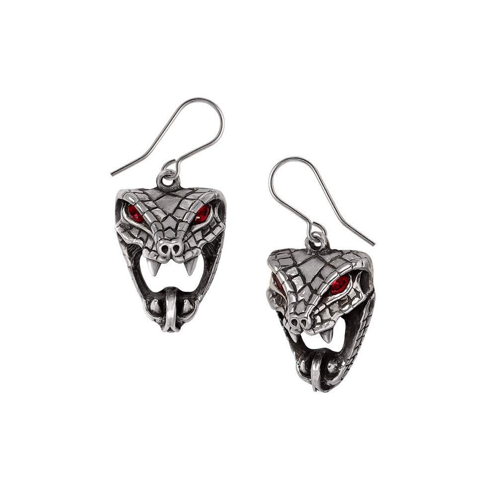 Snake Bite (Naeddre) Dropper Earrings - Alchemy of England - Flyclothing LLC