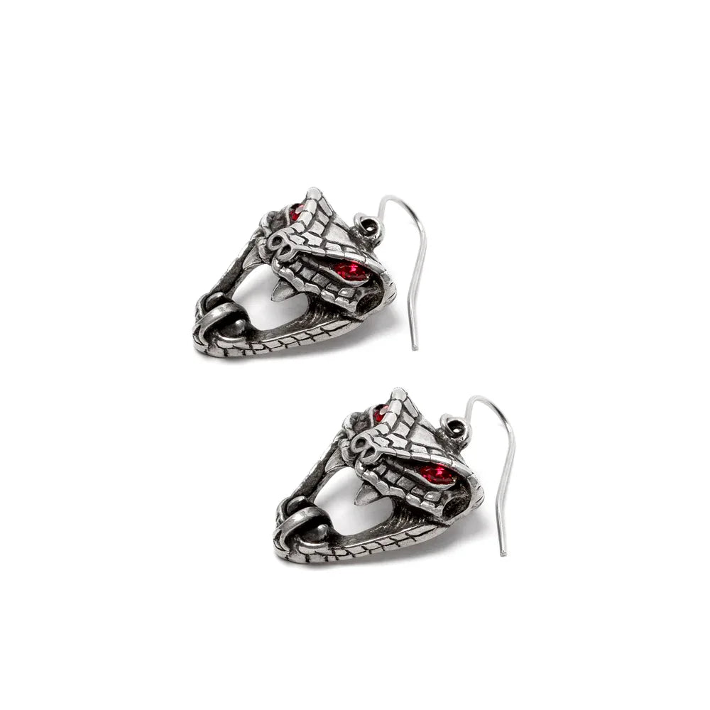 Alchemy Gothic Snake Bite (Naeddre) Earrings - Alchemy Gothic - Flyclothing LLC