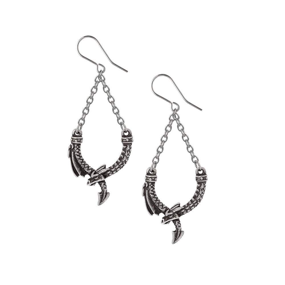 Dragon's Lure Dropper Earrings - Alchemy of England - Flyclothing LLC