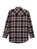 Men's Ely Cattleman Long Sleeve Brawny Flannel Western Snap Shirt - Ely Cattleman