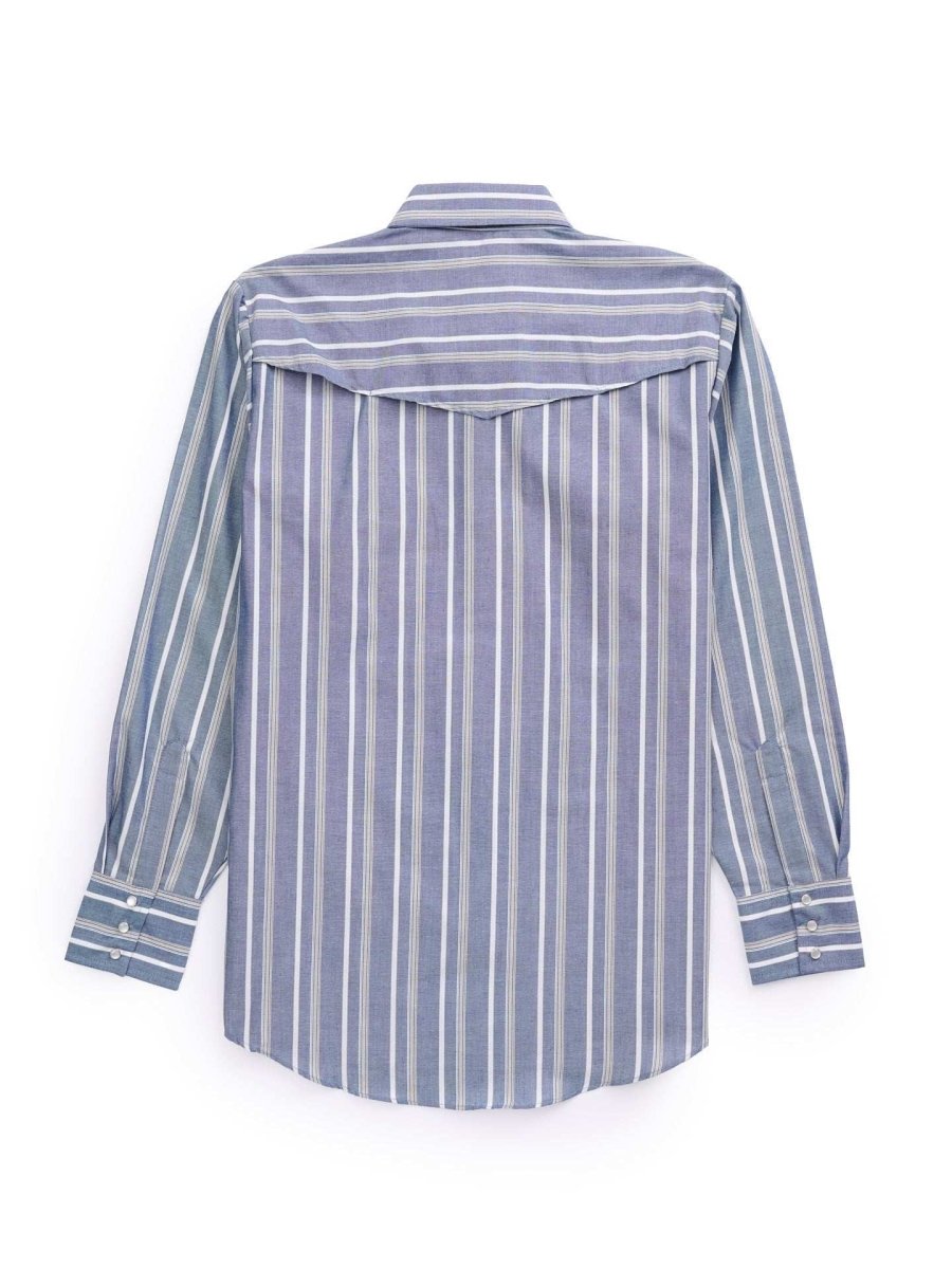 Men's Ely Cattleman Pro Long Sleeve Stripe Vented Western Shirt - Ely Cattleman - Flyclothing LLC