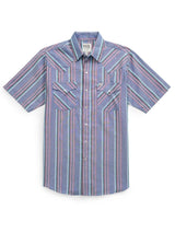 Men's Ely Cattleman Short Sleeve Stripe Western Snap Shirt - Ely Cattleman - Flyclothing LLC