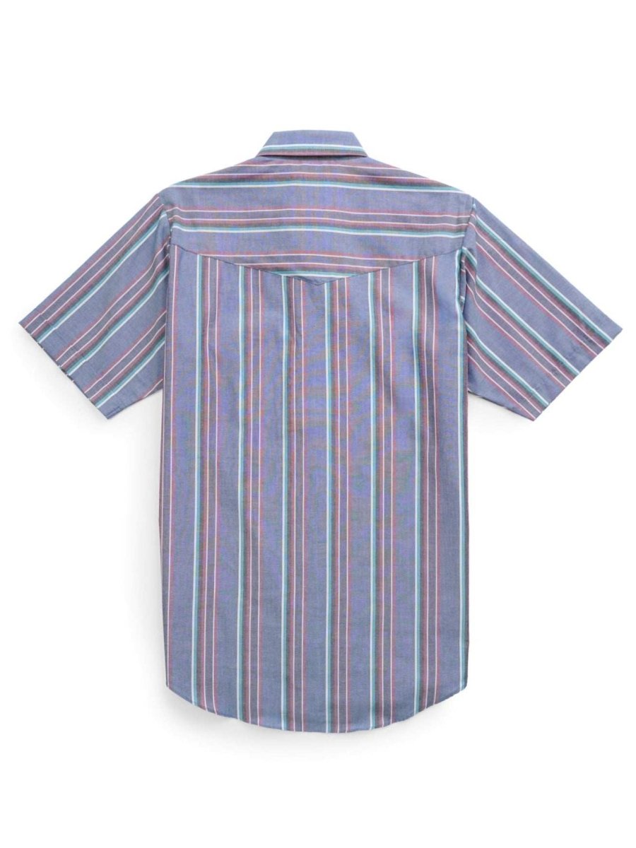 Men's Ely Cattleman Short Sleeve Stripe Western Snap Shirt - Ely Cattleman - Flyclothing LLC