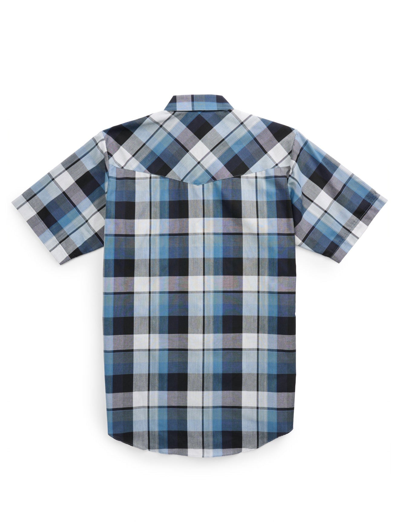 Men's Ely Cattleman Short Sleeve Plaid Western Snap Shirt