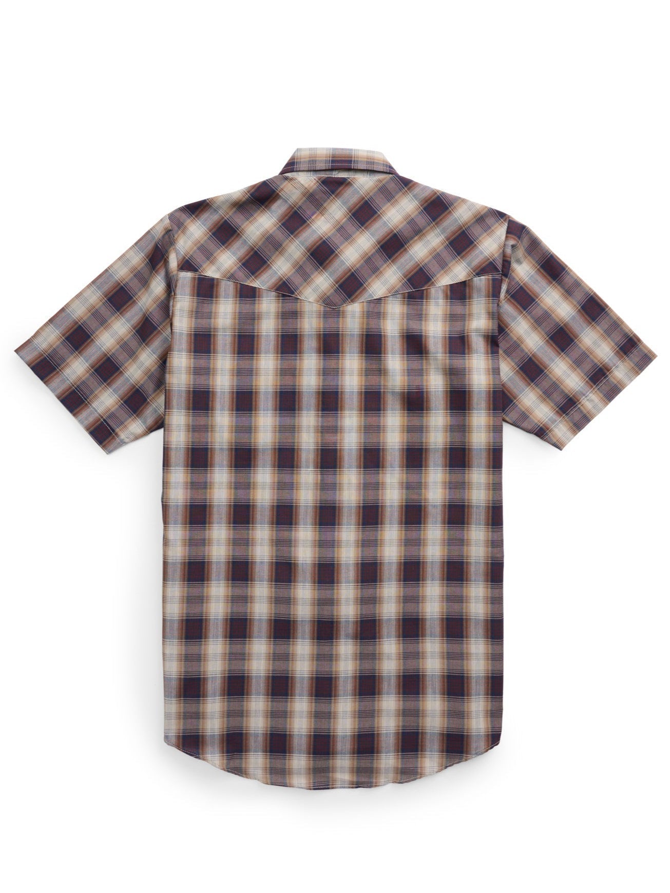 Men's Ely Cattleman Short Sleeve Plaid Western Snap Shirt