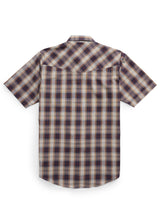 Men's Ely Cattleman Short Sleeve Plaid Western Snap Shirt