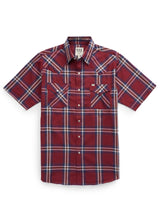 Men's Ely Cattleman Short Sleeve Plaid Western Snap Shirt