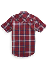 Men's Ely Cattleman Short Sleeve Plaid Western Snap Shirt