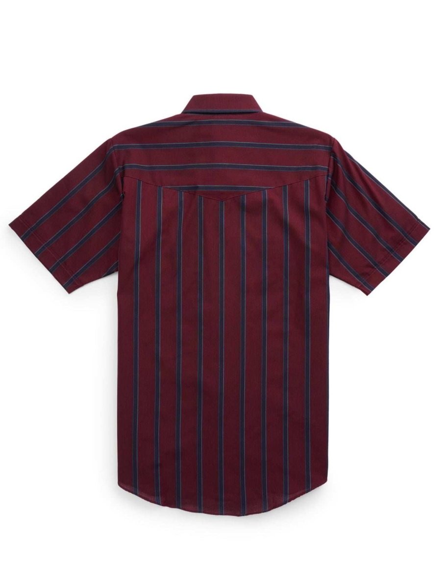 Men's Ely Cattleman Short Sleeve Stripe Western Snap Shirt - Ely Cattleman - Flyclothing LLC