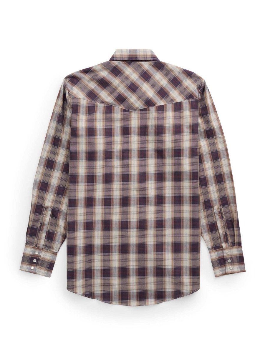 Men's Ely Cattleman Long Sleeve Plaid Western Snap Shirt - Ely Cattleman - Flyclothing LLC