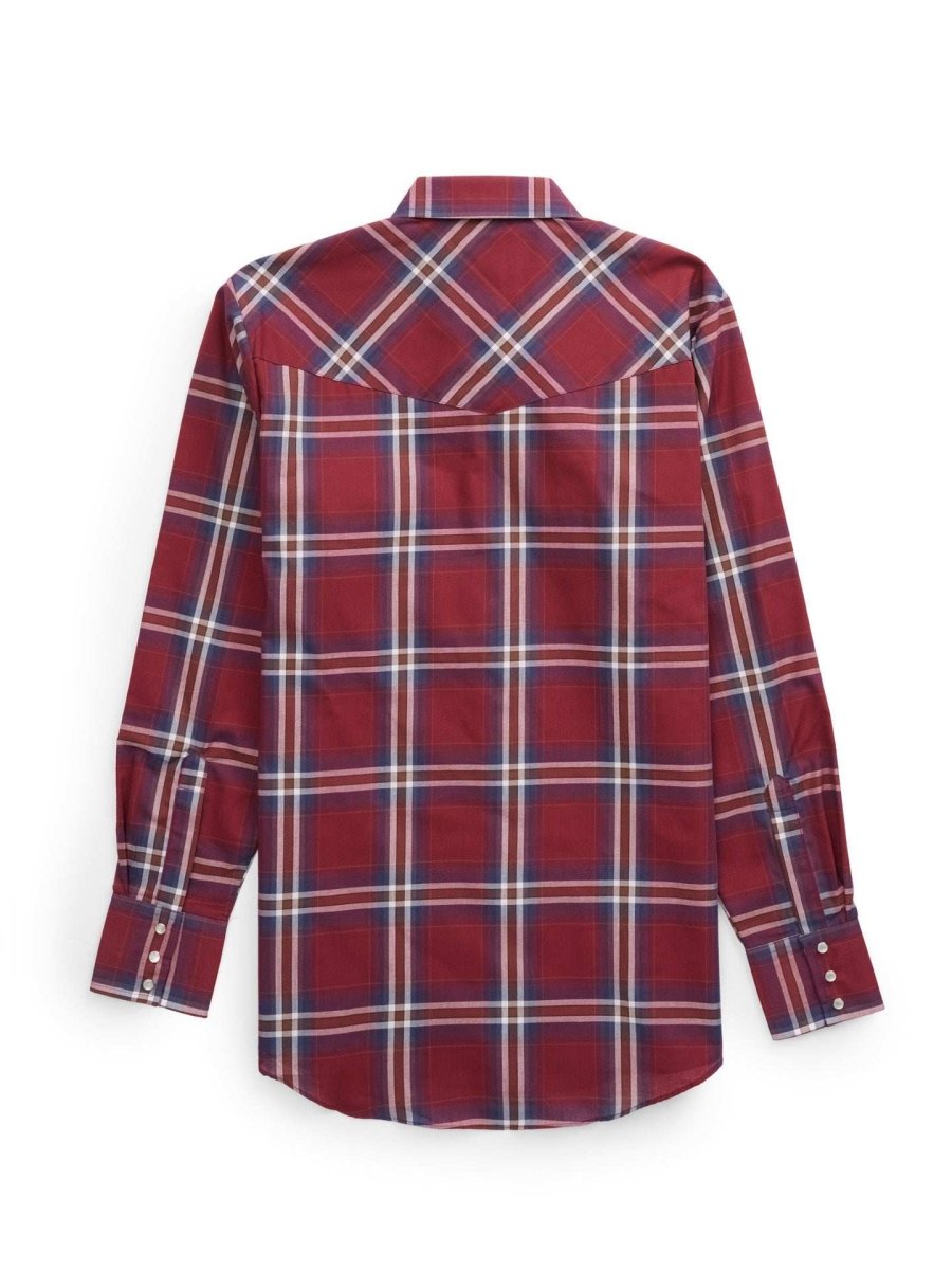 Men's Ely Cattleman Long Sleeve Plaid Western Snap Shirt - Ely Cattleman - Flyclothing LLC