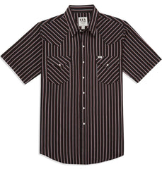 Men's Ely Cattleman Short Sleeve Stripe Western Snap Shirt - Ely Cattleman