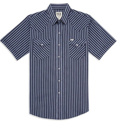 Men's Ely Cattleman Short Sleeve Stripe Western Snap Shirt - Ely Cattleman