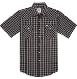 Men's Ely Cattleman Short Sleeve Plaid Western Snap Shirt - Ely Cattleman - Flyclothing LLC