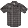 Men's Ely Cattleman Short Sleeve Plaid Western Snap Shirt
