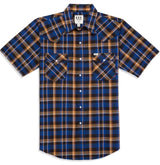 Men's Ely Cattleman Short Sleeve Plaid Western Snap Shirt - Ely Cattleman - Flyclothing LLC
