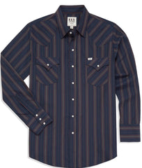 Men's Ely Cattleman Long Sleeve Stripe Western Snap Shirt - Ely Cattleman