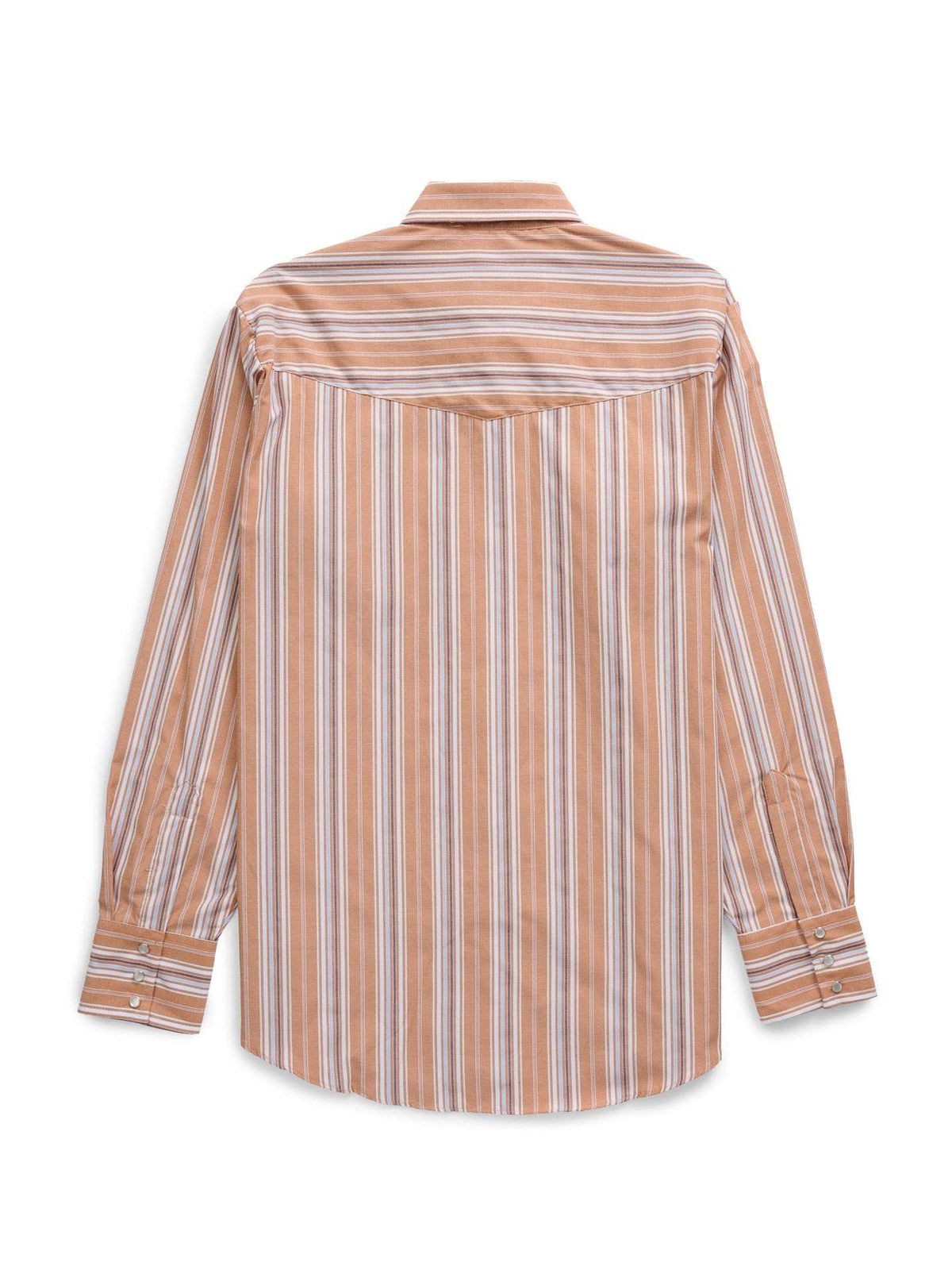 Men's Ely Cattleman Long Sleeve Textured Stripe Western Snap Shirt- Rust - Ely Cattleman - Flyclothing LLC