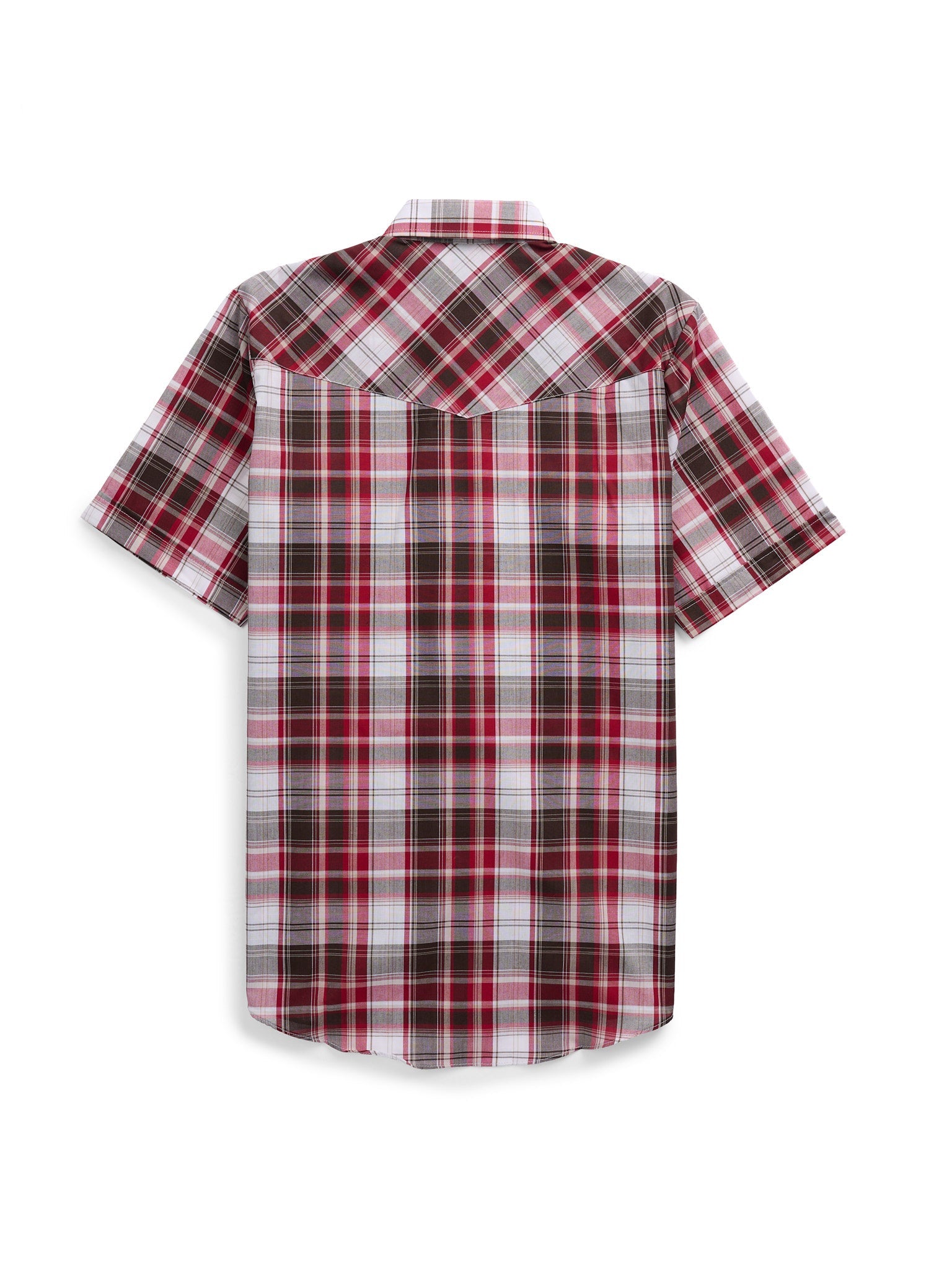 Men's Ely Cattleman Short Sleeve Plaid Western Snap Shirt