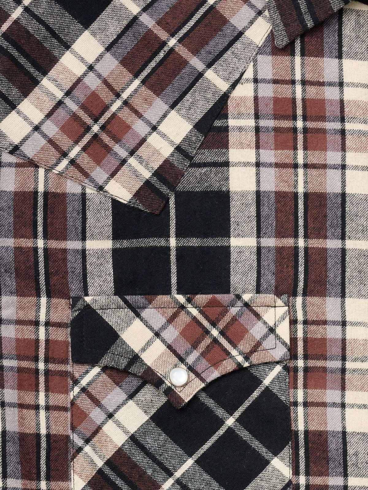 Men's Ely Cattleman Long Sleeve Quilted Flannel- Black - Ely Cattleman - Flyclothing LLC