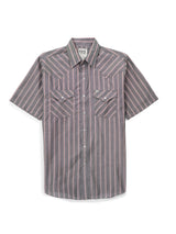 Men's Ely Cattleman Short Sleeve Stripe Western Snap Shirt