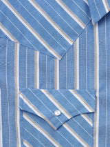 Men's Ely Cattleman Short Sleeve Stripe Western Snap Shirt