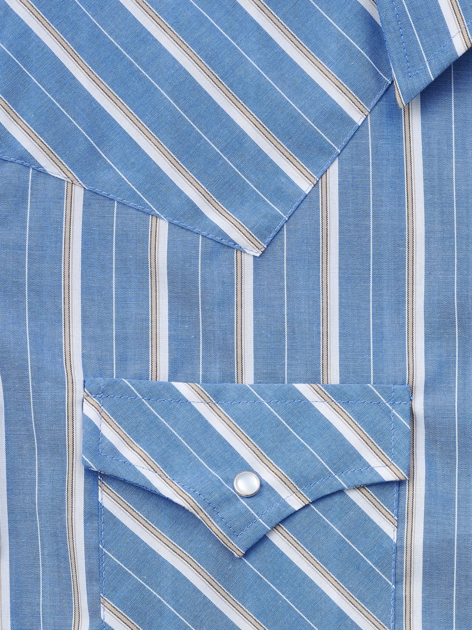 Men's Ely Cattleman Short Sleeve Stripe Western Snap Shirt