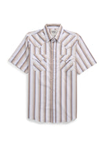 Men's Ely Cattleman Short Sleeve Stripe Western Snap Shirt