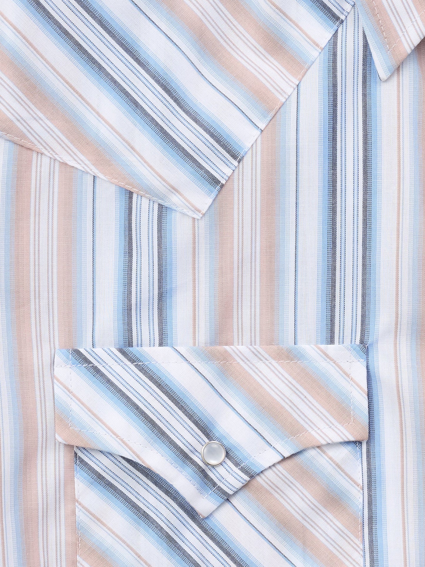 Men's Ely Cattleman Short Sleeve Stripe Western Snap Shirt