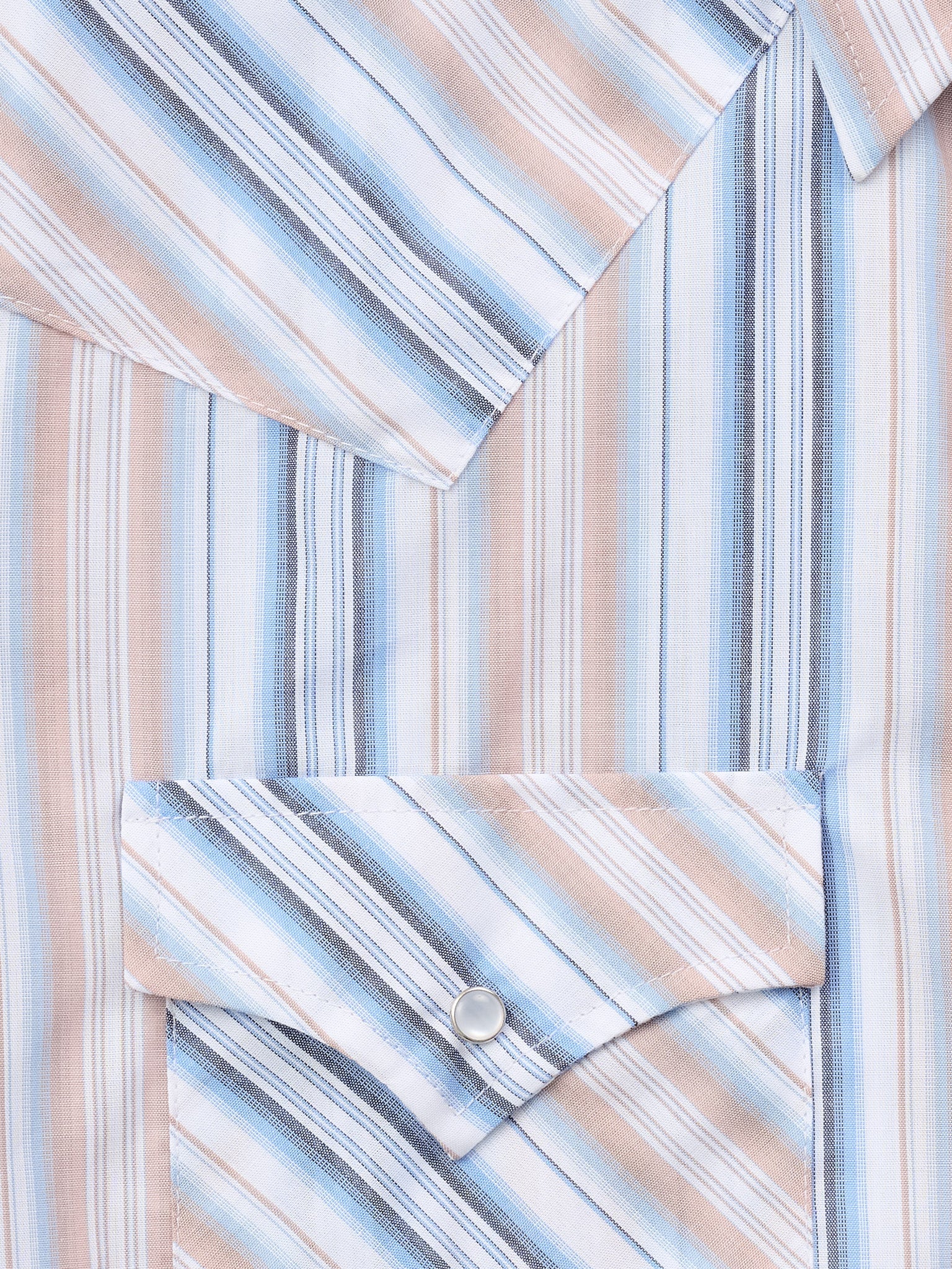 Men's Ely Cattleman Short Sleeve Stripe Western Snap Shirt