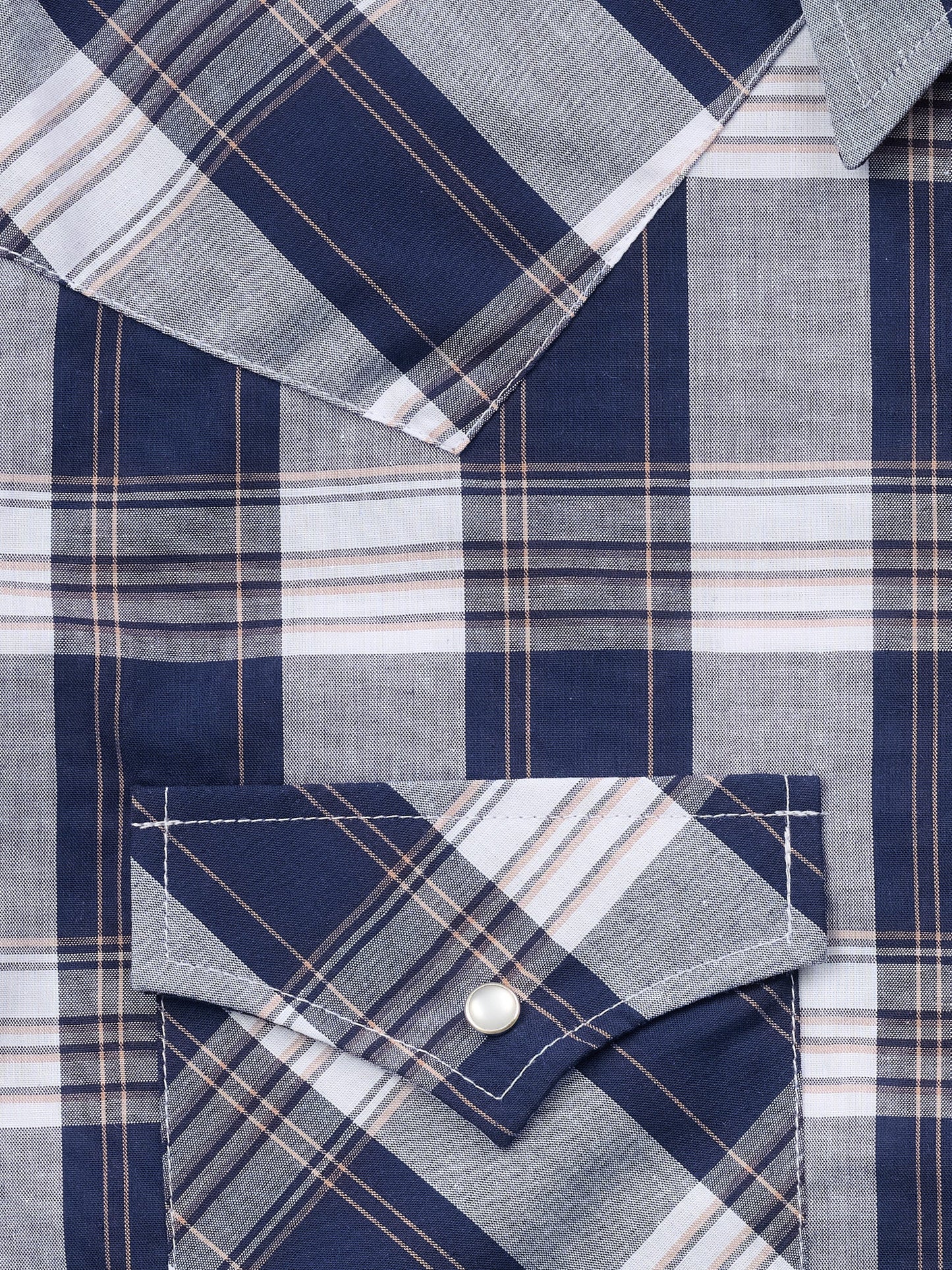 Men's Ely Cattleman Short Sleeve Plaid Western Snap Shirt