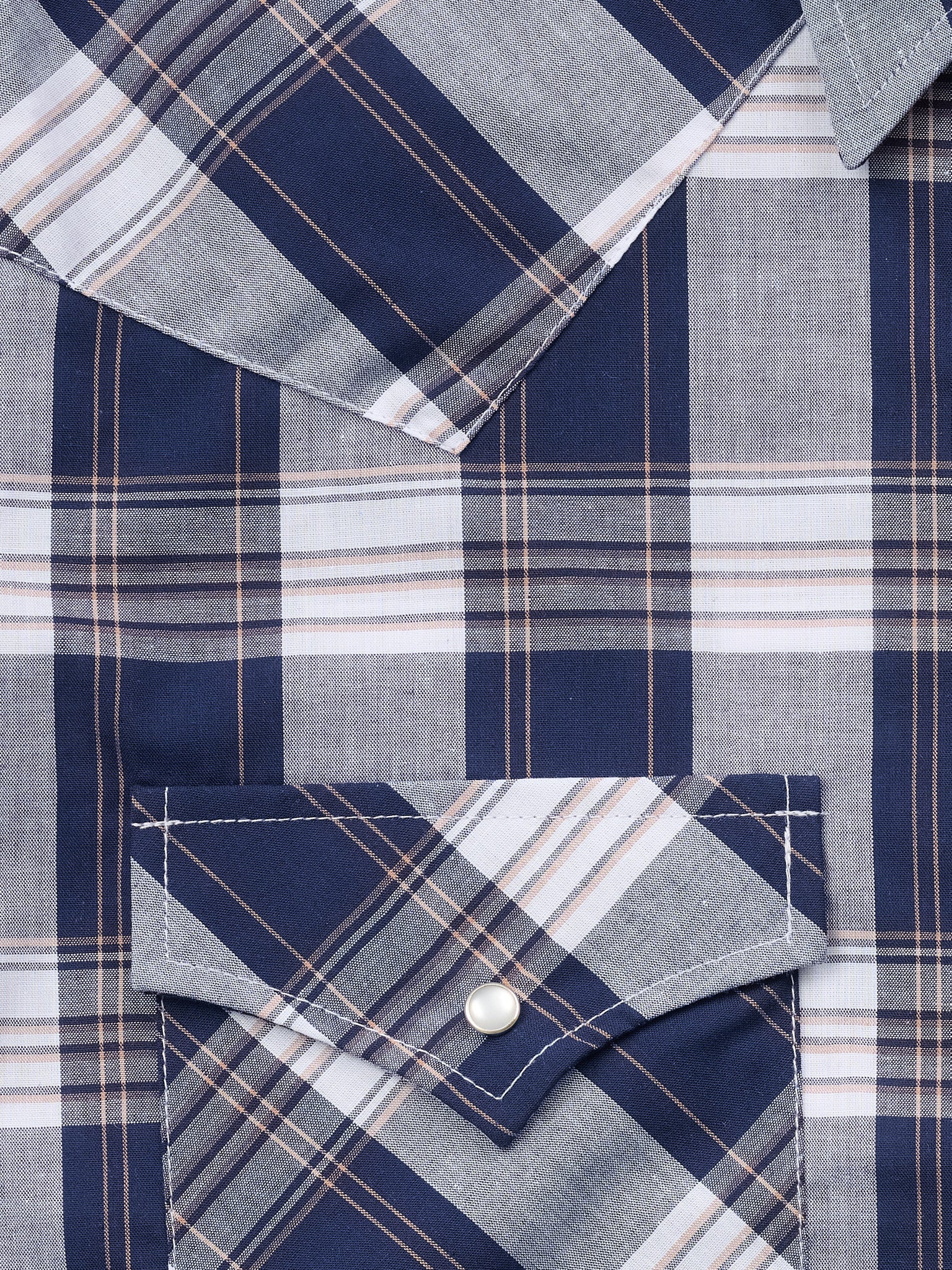 Men's Ely Cattleman Short Sleeve Plaid Western Snap Shirt