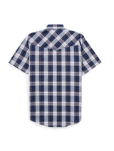 Men's Ely Cattleman Short Sleeve Plaid Western Snap Shirt