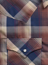 Men's Ely Cattleman Short Sleeve Plaid Western Snap Shirt